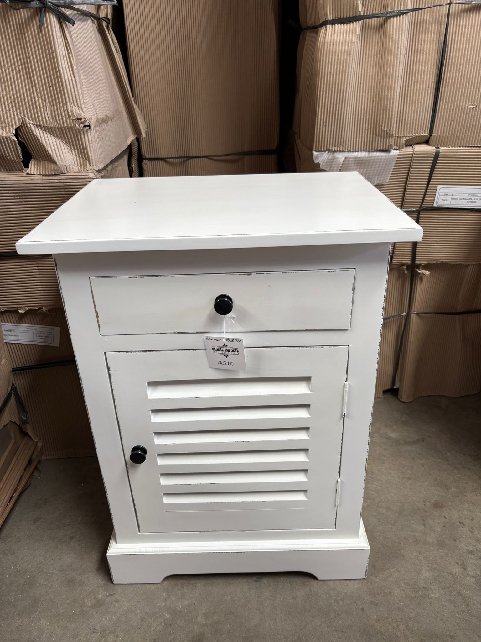 Shutter end table