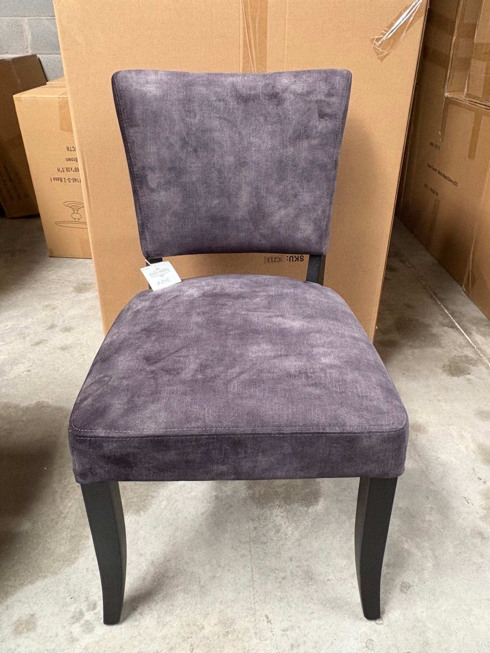 Matt black dining chair