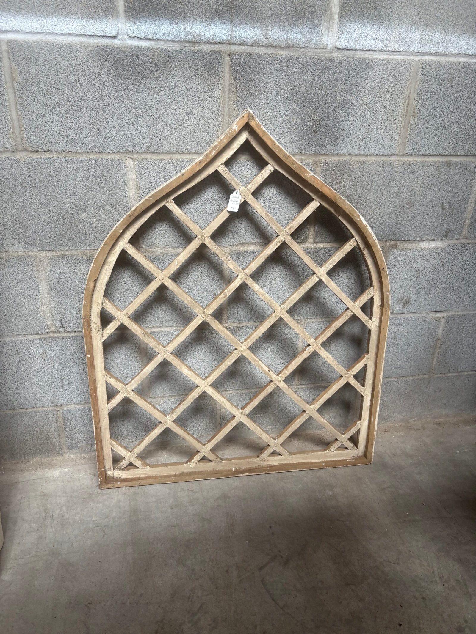 small window arch white wash