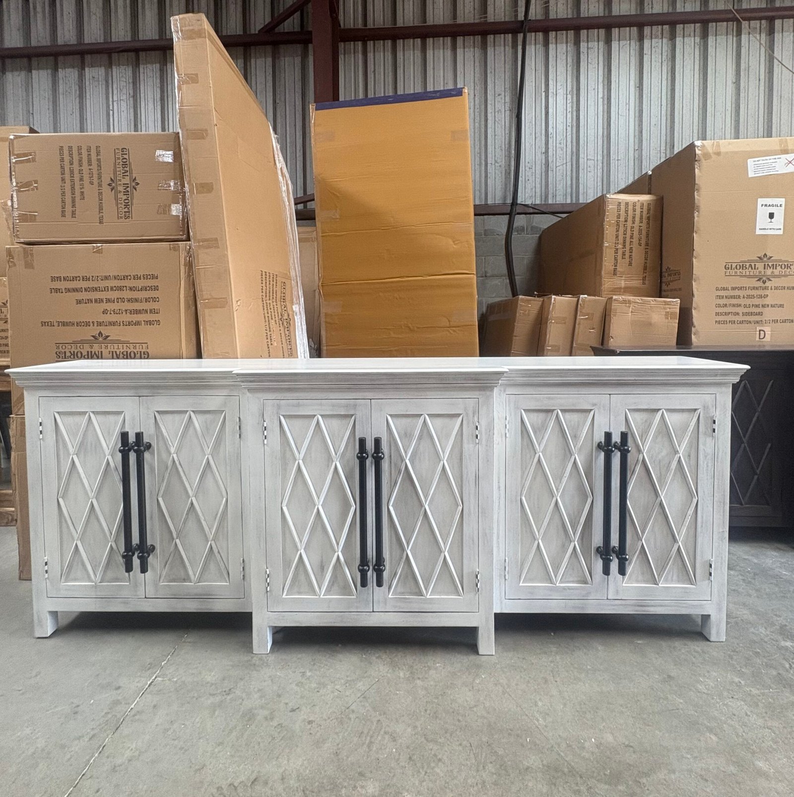 White cross front mango buffet