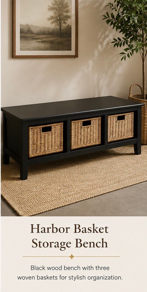 Harbor basket storage coffee table